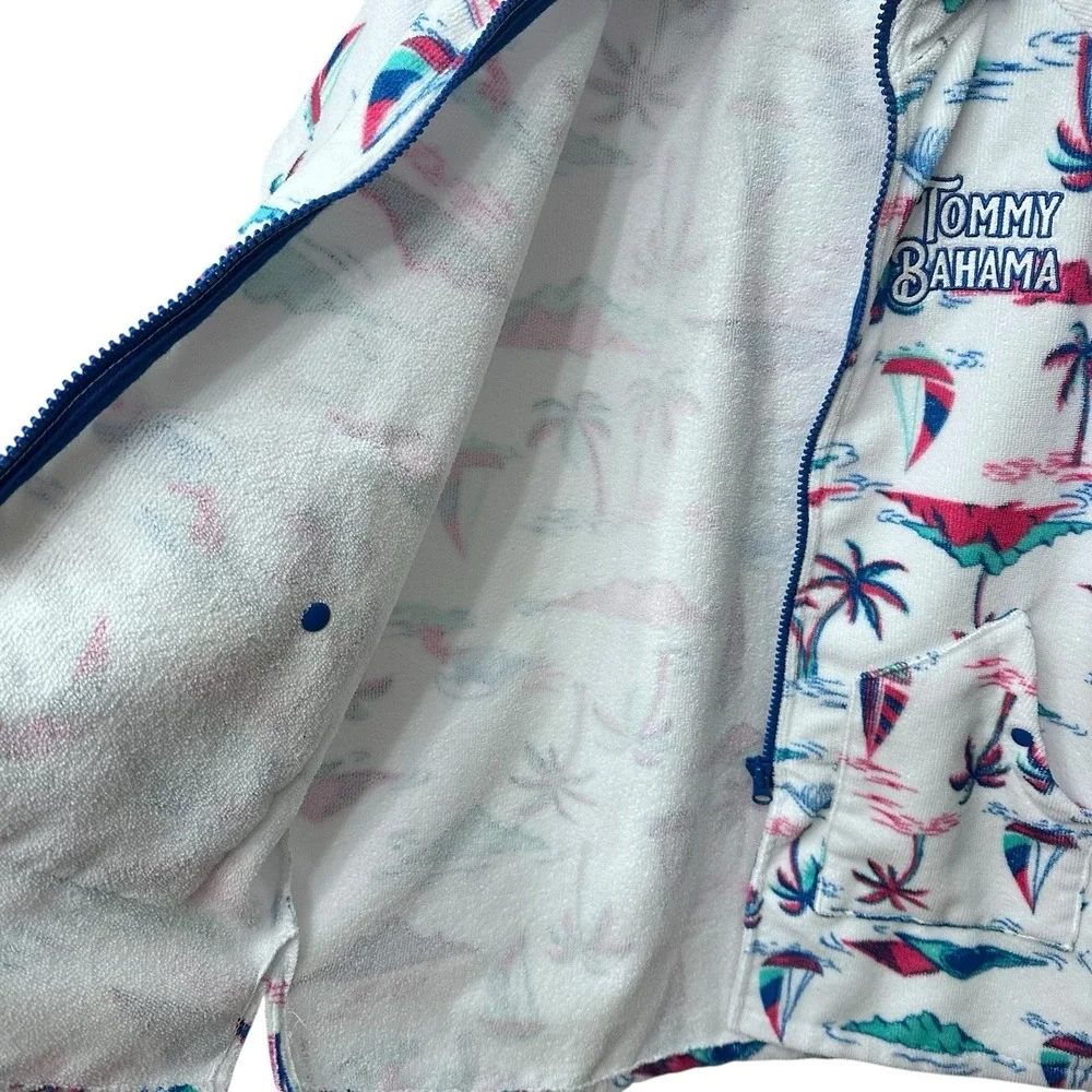 Tommy Bahama Kids Beach Cover Multi-Color Palmtree Terry Cloth‎ Youth Size L/XL